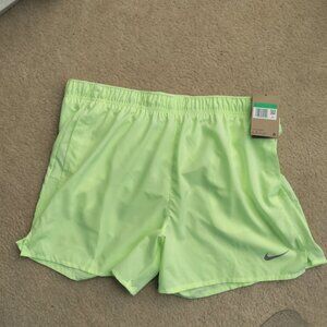 NWT Nike XL Men's Dri-FIT Challenger 5" Brief-Lined Neon Yellow Shorts